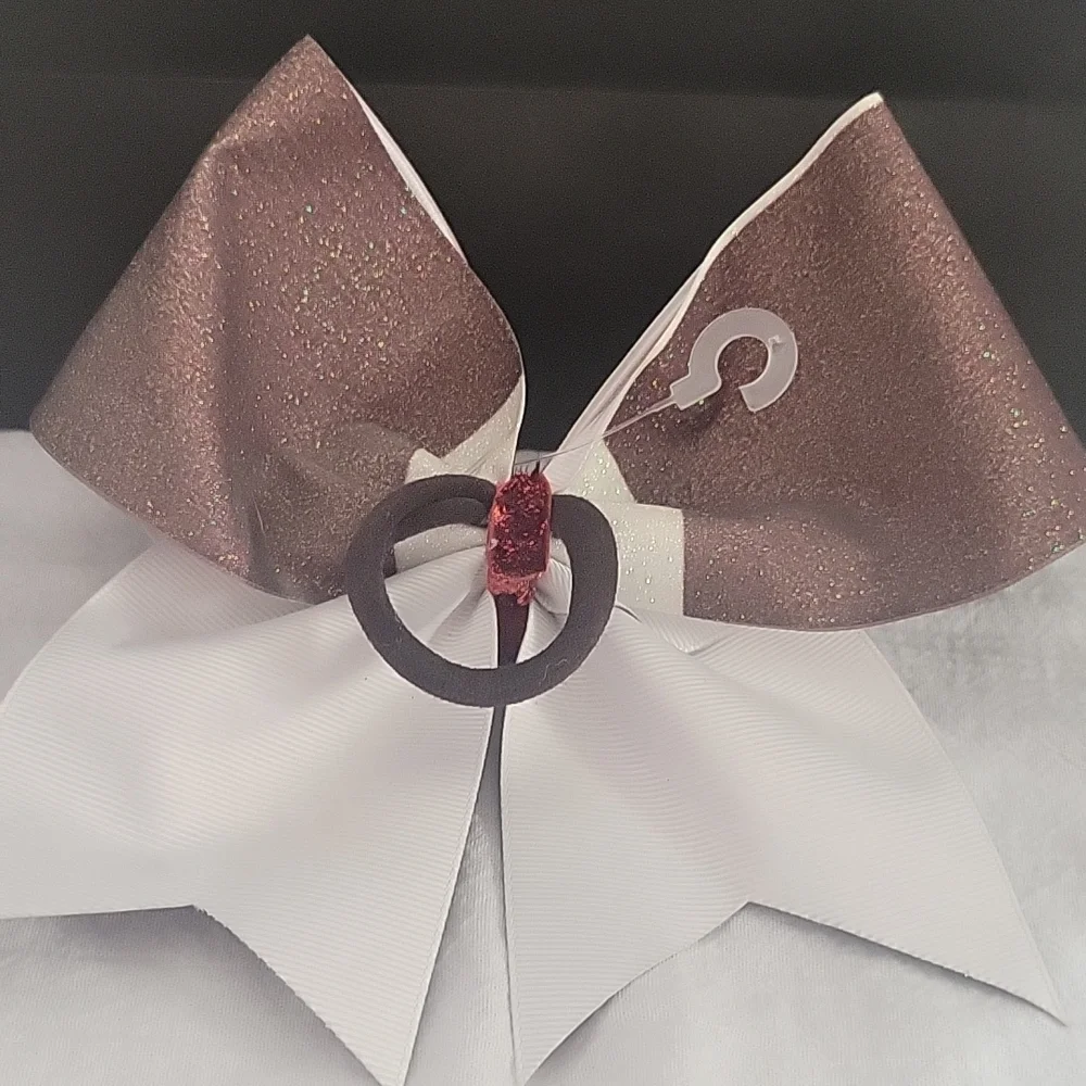 Christmas cheer bow Rudolph the red nose reindeer